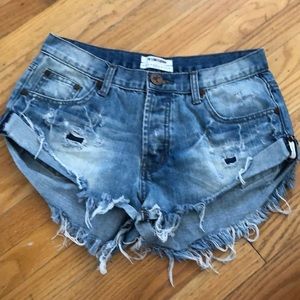 One teaspoon Jean shorts